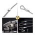 Sanuke 200PCS 3/64" Aluminum Crimping Loop Sleeve for 3/64" Diameter Wire Rope and Cable