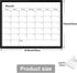 Umtiit Monthly Calendar Dry Erase Whiteboard 13 x 17 inch(33 x 43 cm), Black Wood Frame, Magnetic Surface Whiteboard for Planning/Schedule/School Timetable/Memo(BK-3343C,US) by Umtiti
