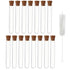 Test Tubes, 15Pcs 3ml Plastic Tube with Lids, Clear Plastic Test Tubes for Plants, Propagation Tubes