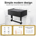 Beileqi 2 Pack Matte Black Toilet Paper Storage Holder with Shelf for Wet Wipes, Sanitary Tampon, Trash Bags, Bathroom