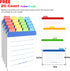 Neando 4x6 4 600 Index Card Holder, Acacia Index Card Box, Index Card Organizer Case, Wood Recipe Box with Dividers