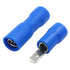 Baomain 0.11" Female & Male Spade Connectors - 16-14 AWG Fully Insulated Crimp Terminals Quick Disconnect Electrical