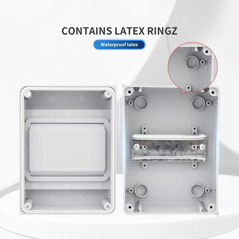 5 Way Circuit Breaker MCB Distribution Protection Box with DIN Rail, IP65 Waterproof for Indoor and Outdoor