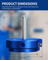 3'' PVC Pipe Reamer, Plastic Pipe Fitting Reamer, Clean Leftover Pipe & Solvent Cement Residue, Fits Standard 1/2" Drill