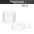 Othmro 90mmx15mm Round Plastic Petri Dish with 5pcs Transfer Pipettes for Scientific Applications and Cell Culturing