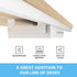 Gome Under Desk Pull-Out Drawer, Storage Organizer Mounted, Easy Slide-Out Pencil Drawer for Sit-Stand Workstation