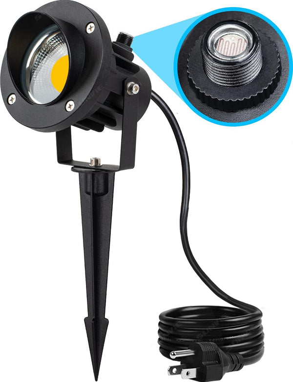 SUNVIE 20W Outdoor Landscape Spotlights 120V Waterproof Dusk to Dawn Spot Lights