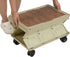 Venionwa 4 55L Rolling Cart with Wheels, Foldable Organizer with Handles, Foldable Box for Outdoor Store, Large