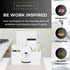 White Wood Office Desk Organizers and Accessories, Small Desk Organizer with Drawer for Home Office