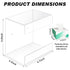 AceOrbit 4 Pack 4.7x3.3x4.8 Clear Acrylic Lab Wipe Holder in Wall Mounted Bathroom Wipe Dispenser Container Flushable
