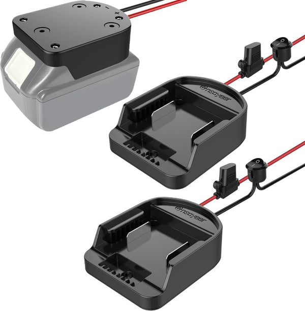 Ensayeer Power Wheel Adapter with Fuse & Switch, Secure Battery Adapter for 18V