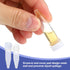 PATIKIL 200Pcs 1.5ml Plastic Cryogenic Vial Screw Top Test Tube for Lab Laboratory Science, White Cap