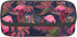 Tropical Palm Leaf Pink Flamingos Pencil Case Bag - School Office Marker Desk Organizer for Kids, Students
