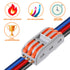 10pcs Compact Conductor Connectors - Lever Wire Nut Electrical Connectors for 3 Circuit Splices 28-12 AWG