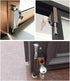 PINGPINGXIE Patio Door Lock for Enhanced Home SecurityPatio Doors Black Auxiliary Security Lock, Sliding Patio Door Two