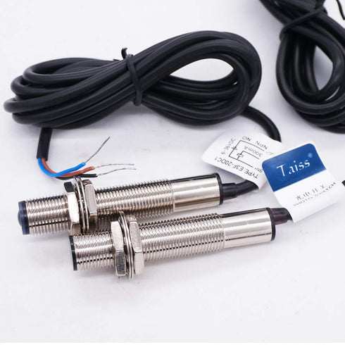 Taiss/1 0-20M 6-36V E3F-20DNL-Z-12MM Pair photoelectric Switch Through-Beam Reflection Optical Photoelectric Beam