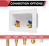 1/2-inch Hammer Arrestor,(WM010) EFIELD Washing Machine Outlet Box with Center Drain Push-Fit White, with Stainless