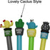 Maydahui 40PCS Cactus Gel Pen, Cute Cartoon Potted Plant Pens with Black Ink for School Home Office