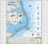 Sealake Products Beautiful Map of North Carolina Shipwreck Chart - Explore Cape Hatteras (Paper)