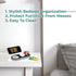 7.5" 11" BLACK+DECKER Water-Resistant Nightstand Mat, x Protects Nightstands from Liquids & Dirt, Travel-Ready, Stylish
