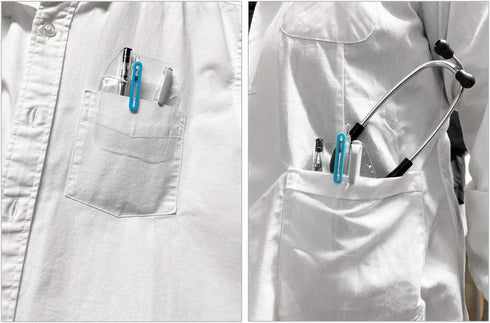 DS. DISTINCTIVE STYLE Shirt Pocket Protector - 10 Pieces PVC Pocket Protectors for School, Hospital, Office Supplies