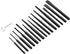 16-Piece Set Amazon Basics Chrome Vanadium Steel Punch and Chisel with Storage Pouch, Cold Chisel, Pin Punch, Center