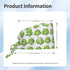 Nurse Scrub Cap Men Women with Buttons - Cute Broccoli Green Print Soft Comfy Surgical Cap, Adjustable Tie Back Scrub
