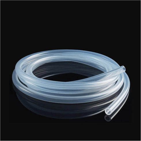 Silicone Tubing 2.4 x 5.6mm/0.09" x 0.22"(IDxOD) 16.4Ft Length Flexible Transparent Tube for Pump Transfer