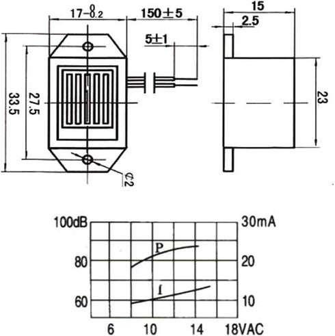 CHENJIN 2PCS 12V 400Hz Electronic Buzzer Alarm Plastic Buzzer Continuous Audible Loud Tone Piezo Alarm for Computer