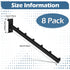 Polmart 8 Pack Gridwall Waterfall Hook, 6 Ball Wire Gridwall Hangers, Accessories for Retail Shop Display and Trade Show