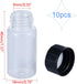5 ml Clear Glass Bottles for Essential Oils, Chemistry Lab Chemicals, Colognes & Perfumes (10 Pieces) by Newzoll