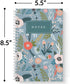 Softcover Peaceful Petals 5.5" x 8.5" Spiral Notebook/Journal, 120 College Ruled Pages, Durable Cover