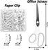 UPIHO White Office Supplies Set, Desk Accessories with Stapler, Tape Dispenser, Scissors, and More for Women