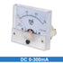 uxcell Analog Current Panel Meter DC 0-300mA 85C1 Ammeter 64x57x56mm for Circuit Testing Charging Battery Ampere Tester Gauge Pack of 1