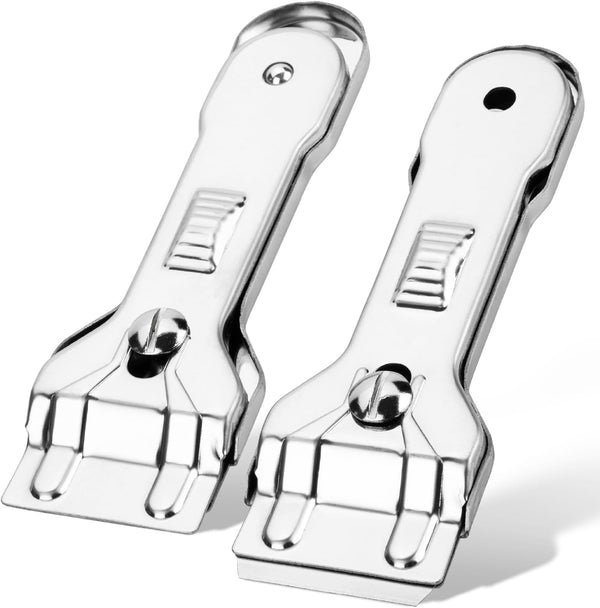 Bates- Metal Razor Blade Scraper Tool, 2 Pack, Carbon Steel Blades, Stainless
