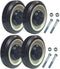 Mapp Caster Shopping Cart Replacement Wheels with Axles Set of 4