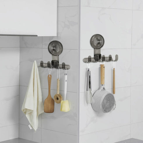 2-Pack Suction Cup Hooks for Shower Razor Holder for Wall Strong Suction Hooks for Loofah Towels Bathroom Suction Cup