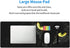 XL Cool Black Cat Gaming Mouse Pad, Large Non-Slip Rubber Mousepad, Long Extended 31.5'' x 11.8'' with Stitched Edges