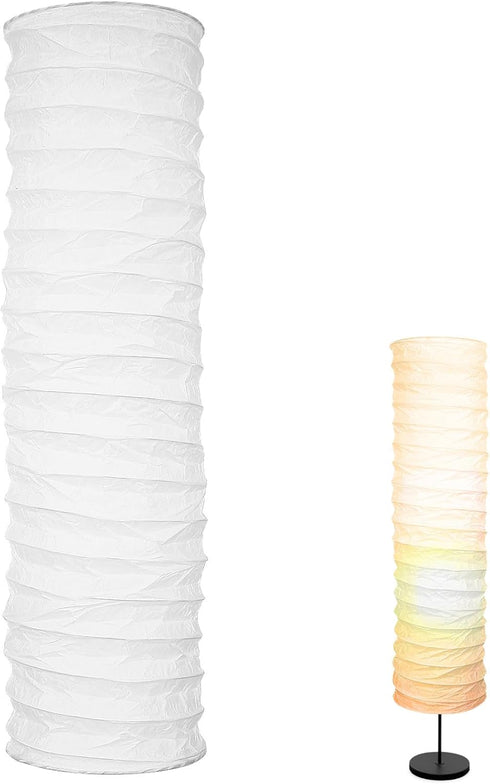 Ipetboom Floor Lamp Shade - Paper Light Cover Decorative Lampshade for Living Room