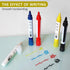 Bright Yellow Easy Clean Dry Erase Markers, 2-in-1 Reversible Dual Tip, Kids Liquid Chalk Pens, 10 Pack