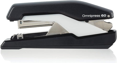 Swingline Omnipress 60 Stapler, 60 Sheet Capacity, Press Anywhere for Easier Use, Black/Gray (5000590A)