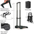auleef 80lbs Backpack 2 2 Hand Truck Folding Hand Dolly Duty Collapsible Shopping Cart Trolley on Wheels Elastic Ropes