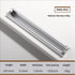 Generic silver-201mm) Cabinet Handle Modern Minimalist Matte Silver Drawer Wardrobe Aluminum Alloy Handle Bedside Table