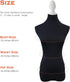 NAVADEAL Black Superb Mannequin Fabric Cover, Soft Stretchy for Fashion Designer Retail Boutique Store