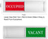 Privacy Sign, Premium Vacant Occupied Sign for Home Office Restroom, Slider Door Indicator 7'' x 2'' - Silver
