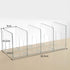 Baoblaze Countertop Book Stand Acrylic Bookends Multifunction Bookshelf Dividers Purse Handbag Organizer for Study Room