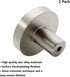 2 Pack Cabinet Knobs, Mushroom Round Zinc Alloy Dresser Drawer Pulls, Modern Copper Kitchen Bathroom Hardware