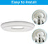 Zorfeter 10"OD 4"ID, Split Molded Ceiling Medallion x White Ceiling Fan Cover Plate Light Fixtures Trim