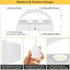 12W Dimmable Lightess Plug in Wall Sconces Modern LED Wall Light Indoor Up Down Wall Lamp for Bedroom Living Room