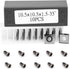 10.5mm Square Tungsten Carbide Replacement Cutter Inserts 10.5x10.5x1.5mm with Screws for Woodworking Fits Spiral